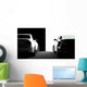 Black and White Cars Wall Mural