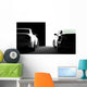Black and White Cars Wall Mural