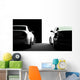 Black and White Cars Wall Mural