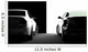 Black and White Cars Wall Mural