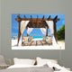 Beach pergola Wall Mural