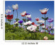 white red and purple flower field Wall Mural