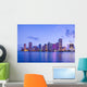 Beautiful Miami Florida Skyline Wall Decal