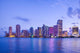 Beautiful Miami Florida Skyline Wall Decal