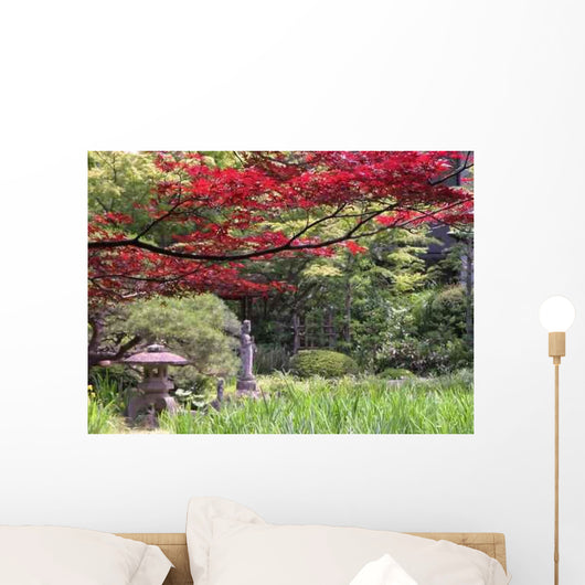 Early Autumn Japanese Garden Wall Decal