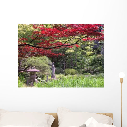 Early Autumn Japanese Garden Wall Decal