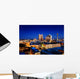 San Antonio Downtown Skyline at Night Wall Decal