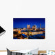 San Antonio Downtown Skyline at Night Wall Decal