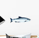 Watercolor Salmon Fish Wall Decal