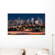 Denver Night Skyline Wall Decal