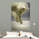 Arctic Fox Hunting Snow Wall Decal