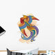 Colorful Phoenix Bird Wall Decal