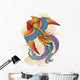 Colorful Phoenix Bird Wall Decal