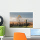Old Wire Fence Foggy Wall Decal