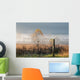 Old Wire Fence Foggy Wall Decal
