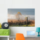 Old Wire Fence Foggy Wall Decal