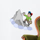 Rock Climber on Mountain Wall Decal