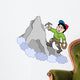 Rock Climber on Mountain Wall Decal