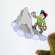 Rock Climber on Mountain Wall Decal