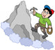 Rock Climber on Mountain Wall Decal