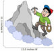 Rock Climber on Mountain Wall Decal