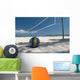 mexico on beach net ball Wall Mural