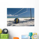 mexico on beach net ball Wall Mural