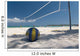 mexico on beach net ball Wall Mural