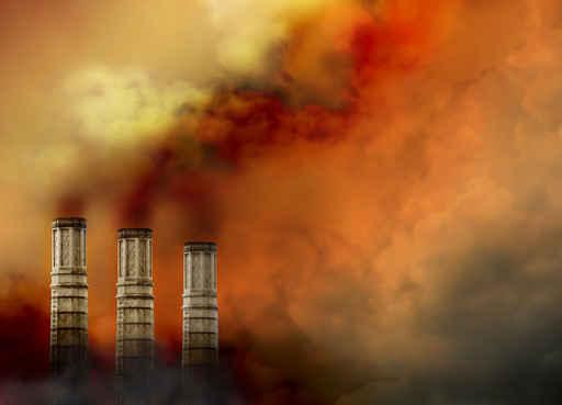 Smoke Stacks with Pollution Wall Decal