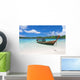 Longtail Boat Beautiful Lagoon Wall Decal