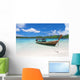 Longtail Boat Beautiful Lagoon Wall Decal
