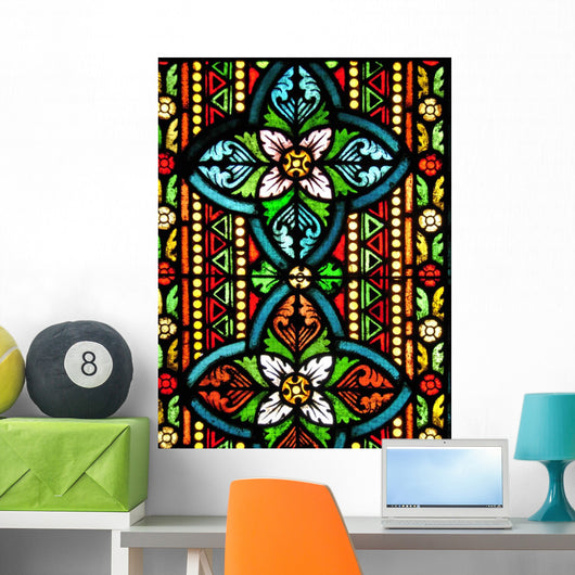 Stained Glass Wall Mural