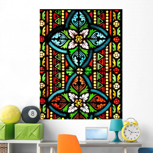 Stained Glass Wall Mural