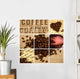 Kaffee Zusammenstellung Wall Mural