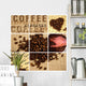 Kaffee Zusammenstellung Wall Mural