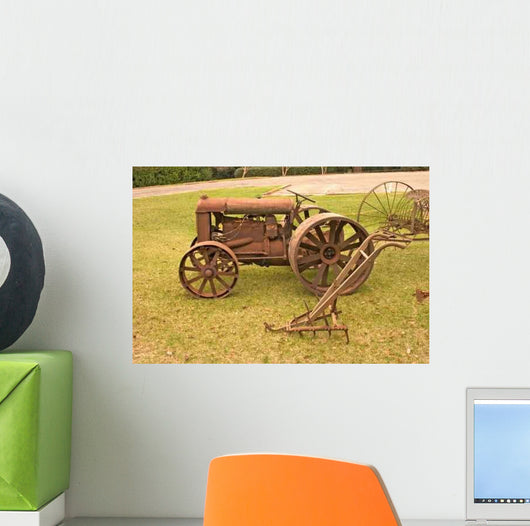 Antique Farming Equipment Wall Decal