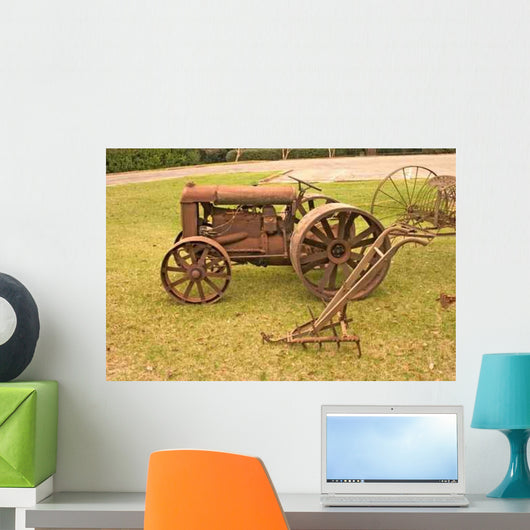 Antique Farming Equipment Wall Decal