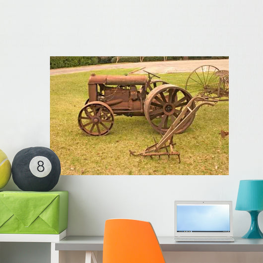 Antique Farming Equipment Wall Decal