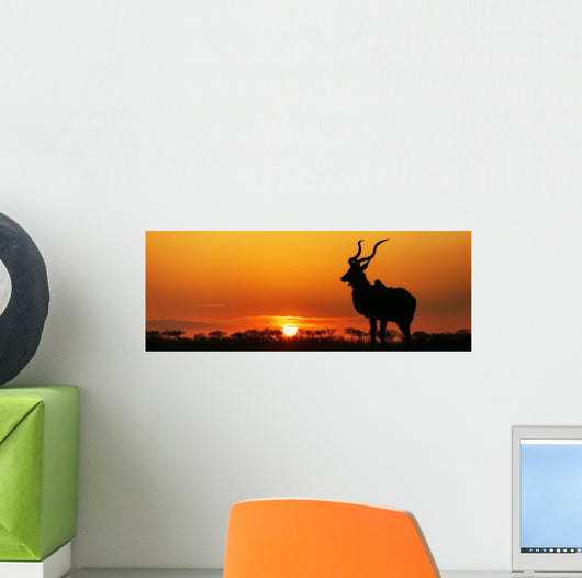 South Africa Sunset Kudu Wall Decal