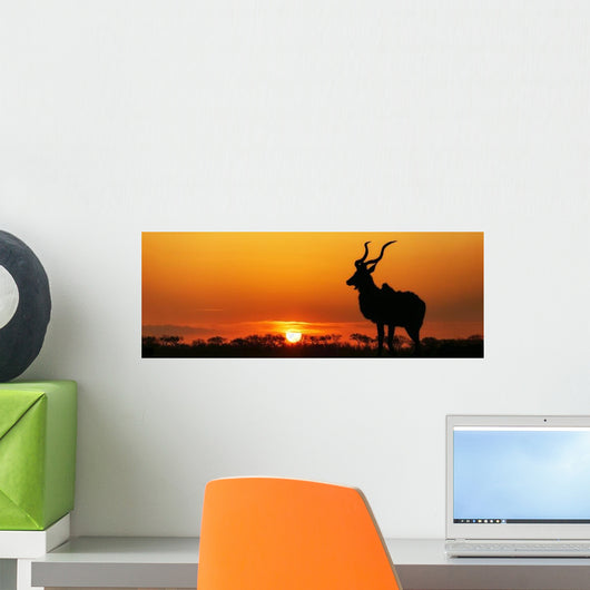 South Africa Sunset Kudu Wall Decal