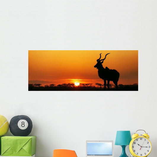 South Africa Sunset Kudu Wall Decal