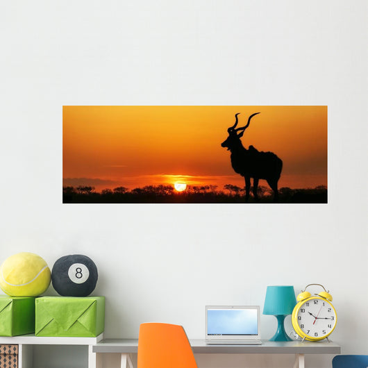 South Africa Sunset Kudu Wall Decal