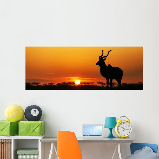 South Africa Sunset Kudu Wall Decal