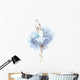 Blue Ballerina Dancing Girl Wall Decal