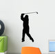 Golfer Silhouette Wall Decal