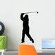 Golfer Silhouette Wall Decal