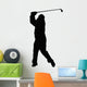 Golfer Silhouette Wall Decal