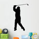 Golfer Silhouette Wall Decal
