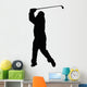 Golfer Silhouette Wall Decal