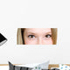 Eyes Young Caucasian Girl Wall Mural